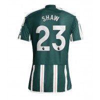 Maglie da calcio Manchester United Luke Shaw #23 Seconda Maglia 2023-24 Manica Corta